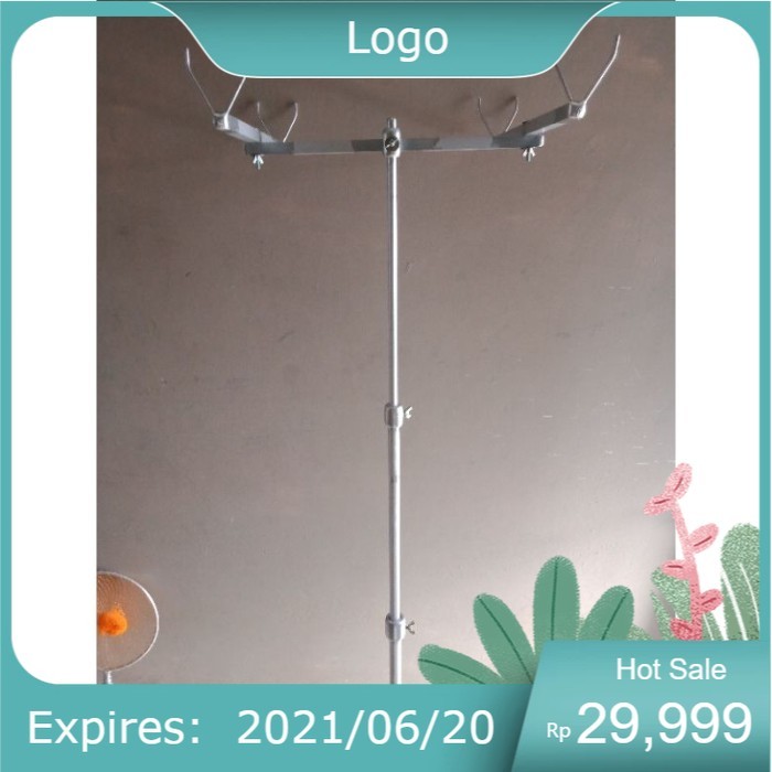 Jagrak Pancing Nyobok Cobokan Steger Joran pancing alumunium AF9