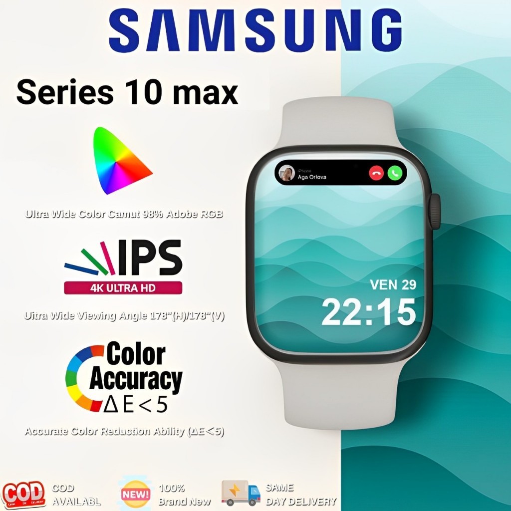 100％Original SAMSUNG Smartwatch Serie S10 Jam Pintar Olahraga Bluetooth SmartWatch Wanita Pria