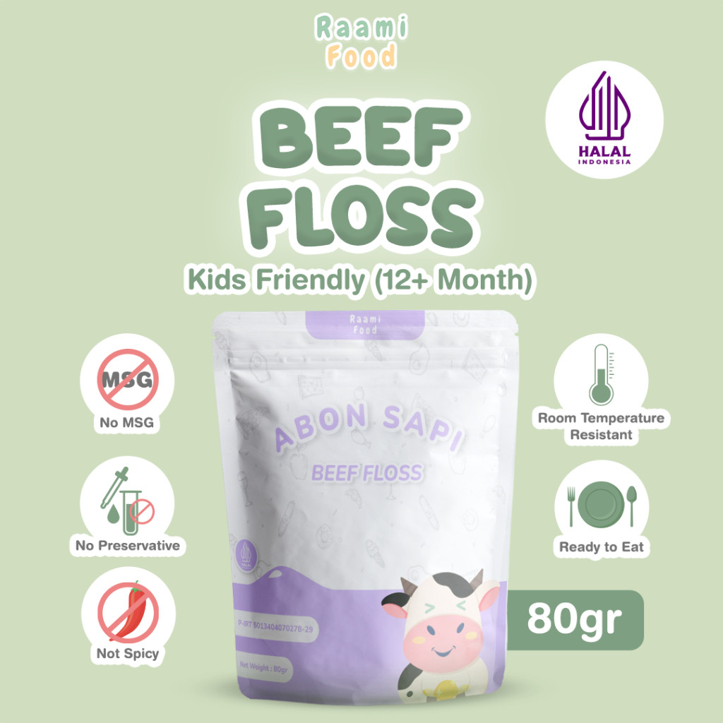 

NEW Raami Food Abon Sapi Anak Premium Penambah Nafsu Makan Tanpa MSG Tanpa Pengawet PREMIUM