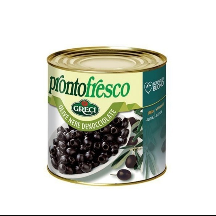 

Black Olive Slice Greci / Buah Zaitun Belah Greci - 2600 Gram
