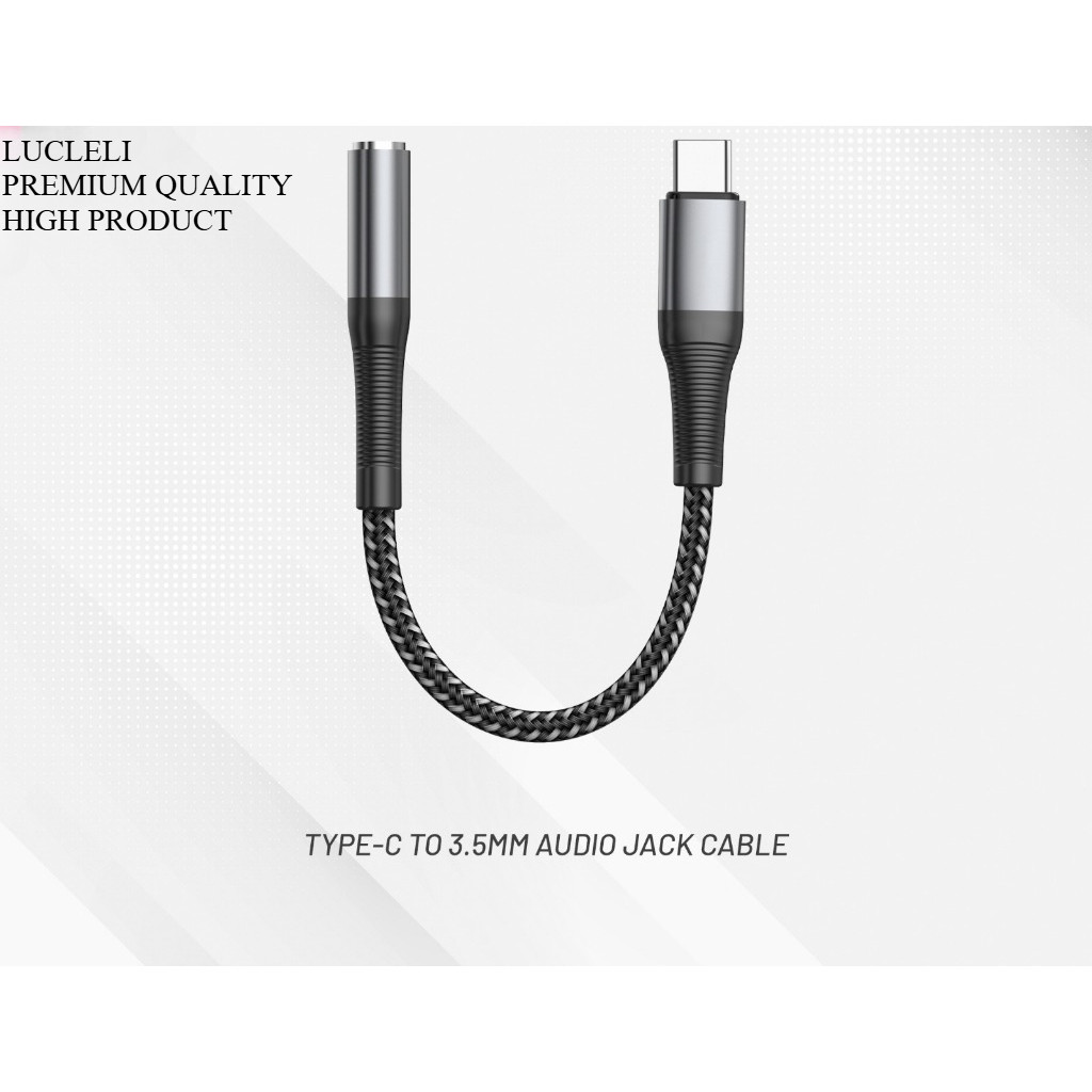 [LUCLELI] DBE Type C to 3.5mm Jack Female Adapter OTG