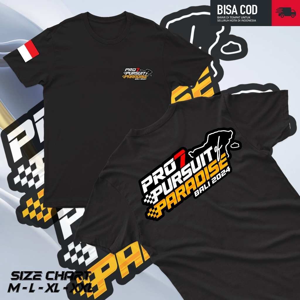 INDOKAOS.id - Kaos Diesel War 2024 Bali Free Sticker Besar Tshirt Pro7 Pursuit of Paradise Baju Atas