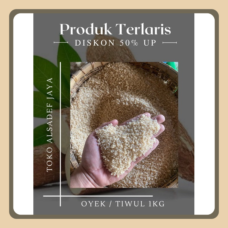 

TIWUL INSTAN 1Kg/1000g | BERAS SINGKONG | NASI OYEK | NASI SINGKONG RENDAH GULA MURAH
