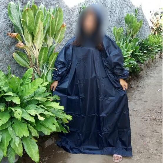 Jas Hujan muslimah /Mantel Gamis produsen - Navy