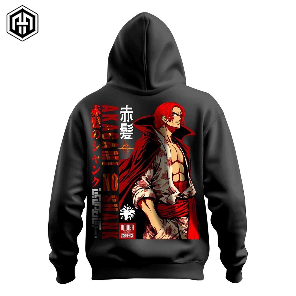 Hoodie AKAGAMI NO SHANK Killer EMPEROR PIRATES Onepiece - Kaos Anime One piece Yonko Red Hair