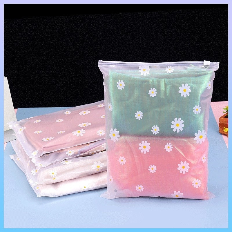 Ziplock Karakter Travel Pouch Serbaguna Polos Zipper Motif Packaging Storage Bag Penyimpanan Pakaian
