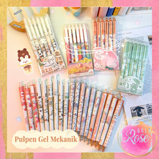 

ℛ S5809 Pulpen Gel Mekanik Lucu Karakter Ballpoint Mekanik Pulpen Set Isi 6 PCS Pulpen Gel Lucu Set Pulpen Gel 6 Pcs