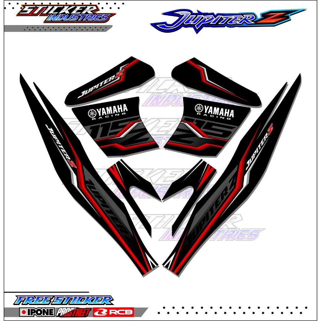 STRIPING VARIASI YAMAHA JUPITER Z BURHAN - RACING / STICKER LIST VARIASI MOTOR JUPITER Z BURHAN - RA