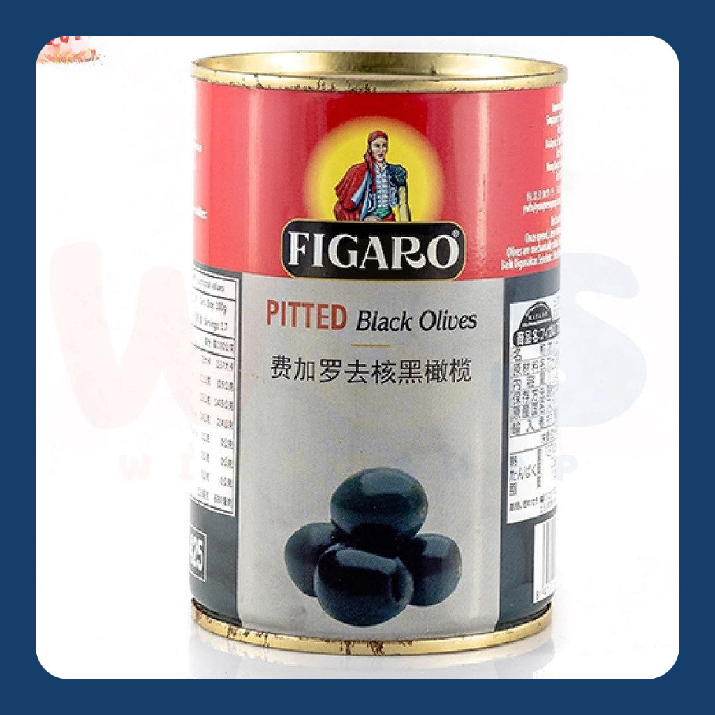 

Figaro Pitted Black Olives 400gr - Buah Zaitun