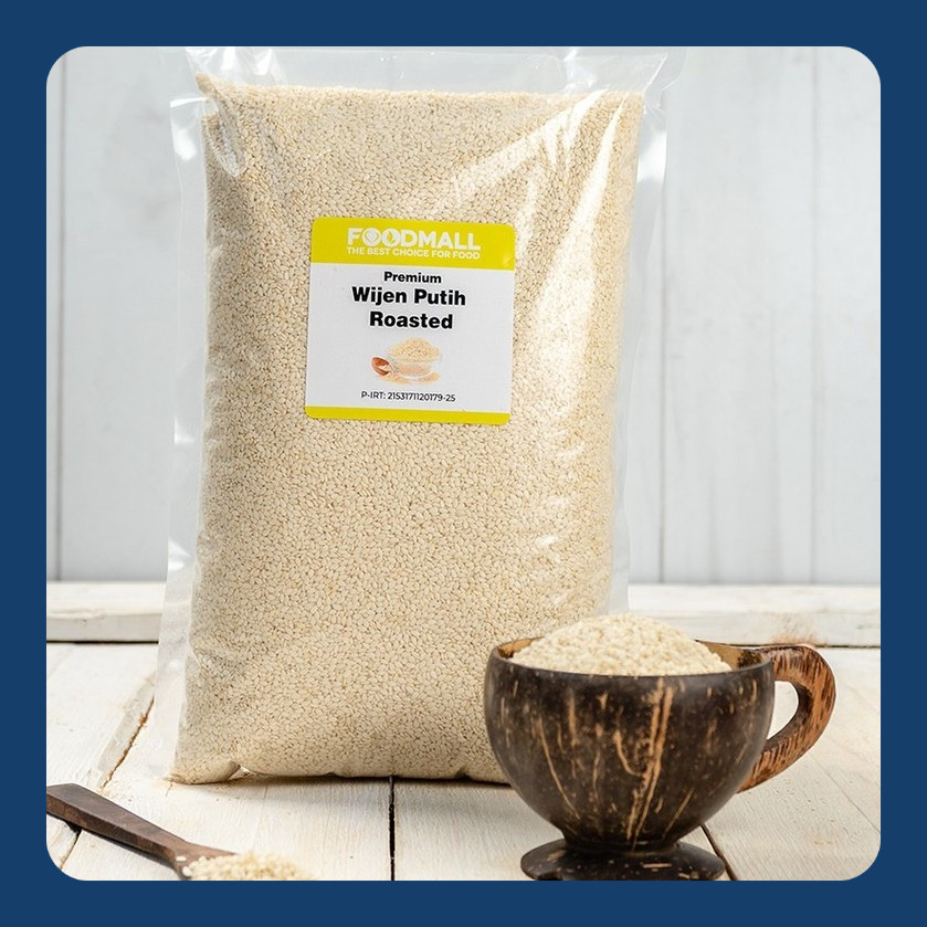 

Wijen Putih PANGGANG 1 KG/ ROASTED