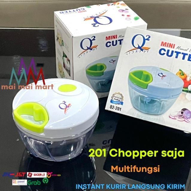 ADIWARN Mini Blender Chopper Pemotong Sayur Buah Serbaguna Portable Manual Q2 - Q2 201
