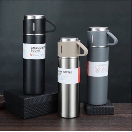 Termos Sultan / Termos Botol Minum Vacuum Flask / Termos Set Cangkir Premium Panas dan Dingin