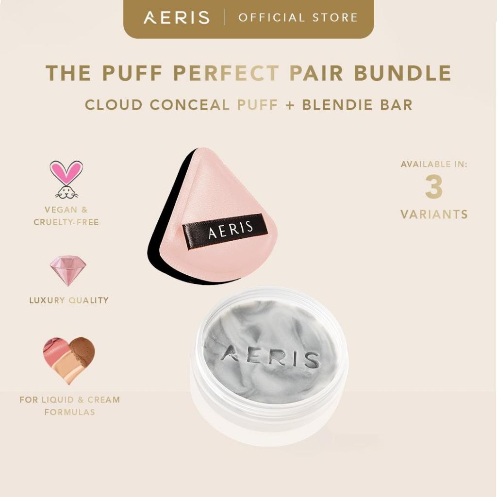 Aeris Beauté The Puff Perfect Pair Bundle | 1 Set Bundle Paket Hemat Spons Cloud Conceal Puff dan Bl