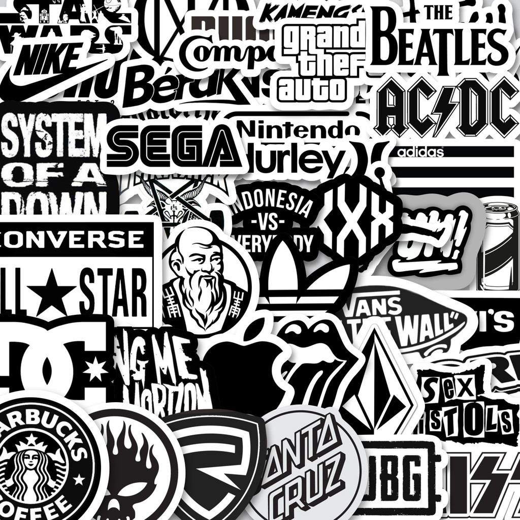 

Stiker Cutting Pack Stiker Random Aesthetic Black & White Versi 3 Isi 100Pcs Series Aesthetic Lucu Keren Untuk Koper Bahan Vynil