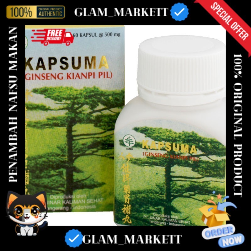 

PROMO GUNCANG 7.7 SALEEE !!! Ready Stok Siap Kirim kapsuma ShopId - KAPSUMA GINSENG KIANPI KAPSUL PENAMBAH NAFSU MAKAN #Kianpioriginal original produkkianpi Original Produk ~Glammarkettt