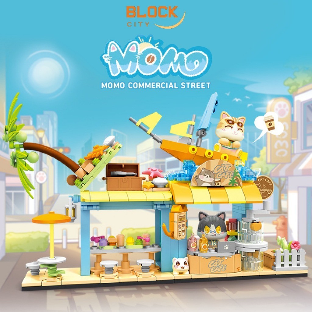 Block City- Sembo MoMo Street View Series Puzzle Block Bricks Balok susun