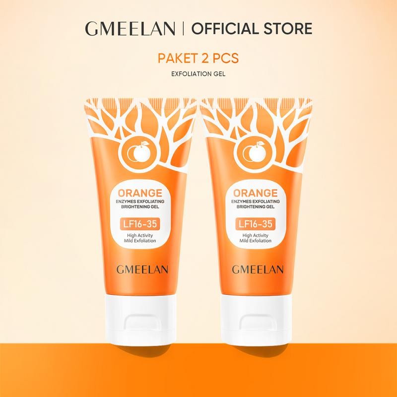 

GMEELAN 2PCS Wajah Exfoliating Gel Scrub Exfoliasi Blood Orange 50g Perontok Daki Mencerahkan Facial Perawatan Melembutkan Berminyak