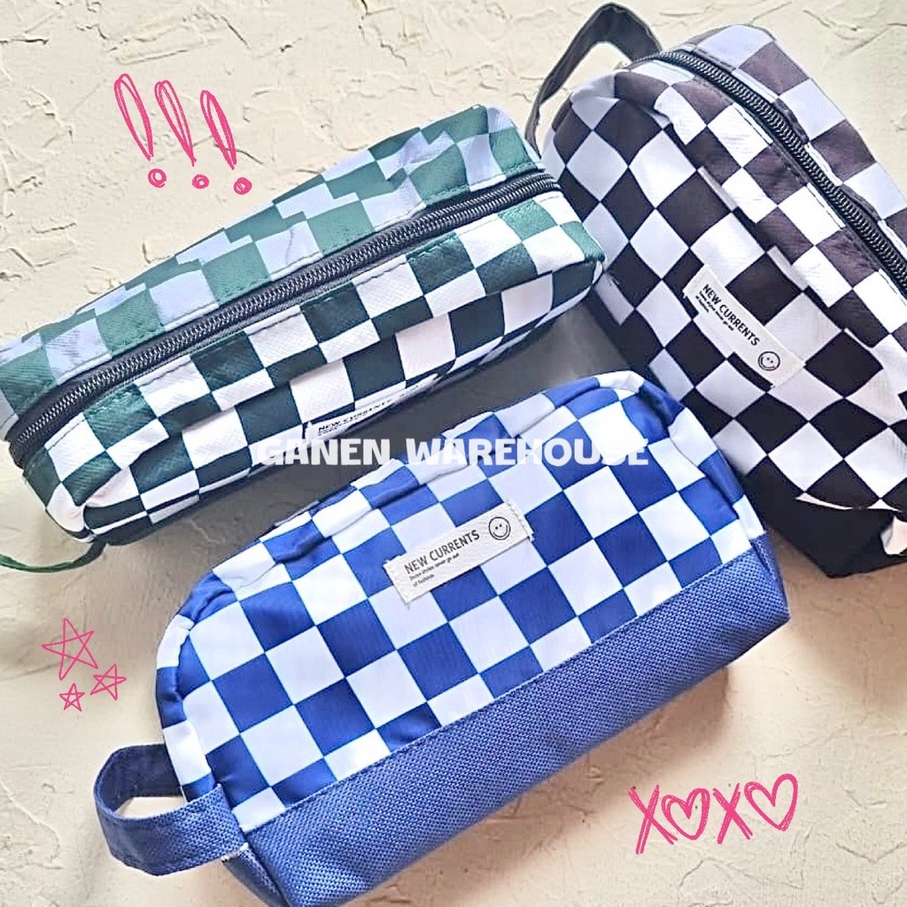 

[GW] Kapasitas Besar Tempat Pensil Motif Catur Pencil Case