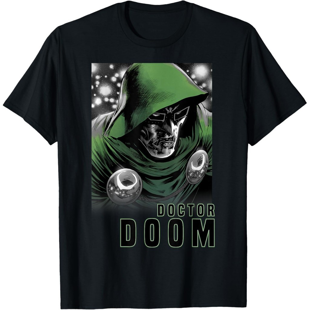Baju Kaos  Marvel Fantastic Four Doctor Doom Portrait T-Shirt