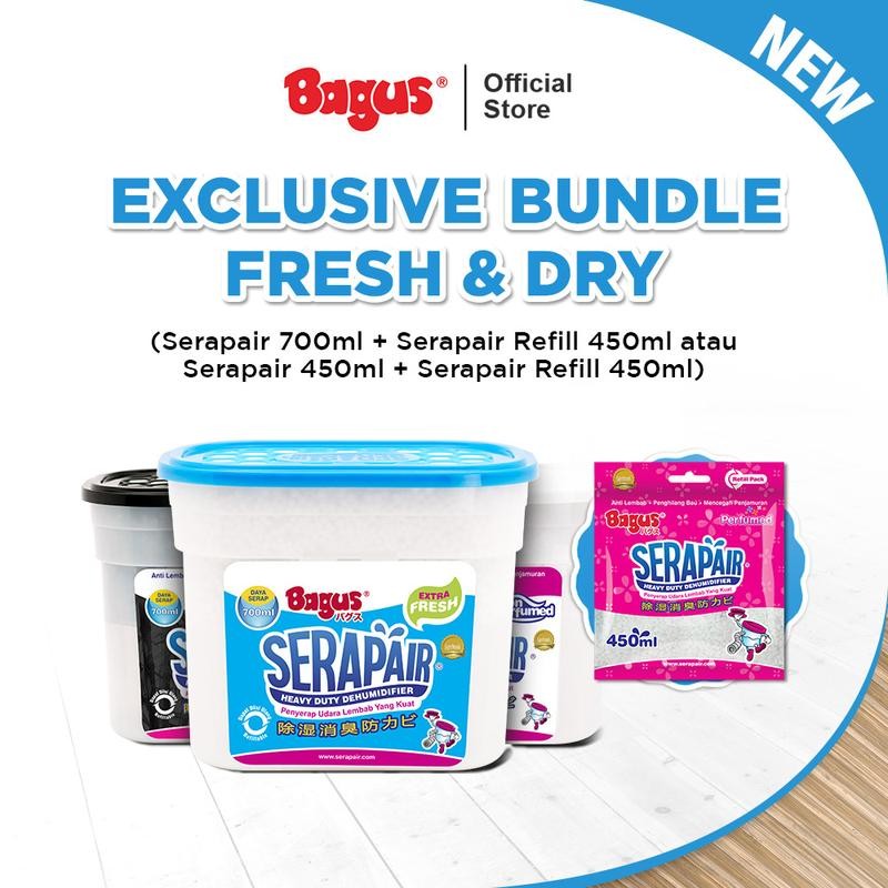

Bagus Bundling Fresh & Dry Serap air Square Box + Refill