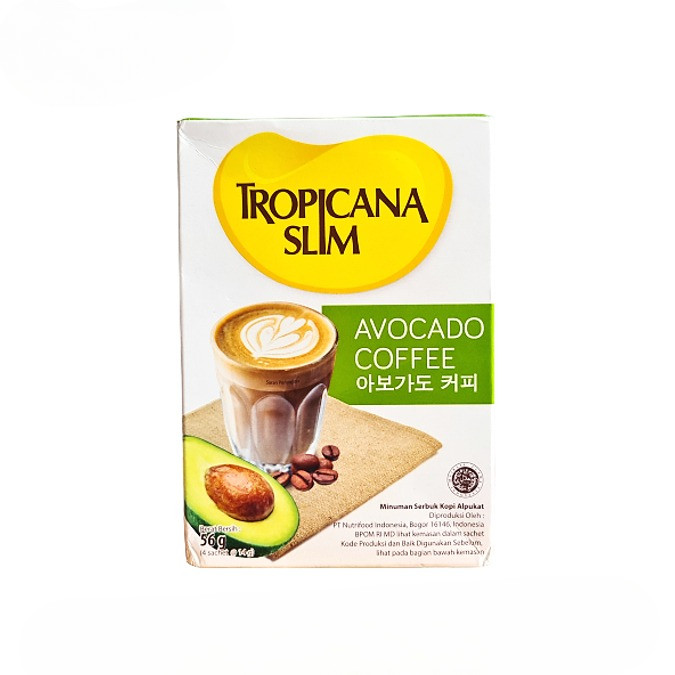 

Tropicana Slim Avocado Coffee Isi 4 Sachet x 56 gr