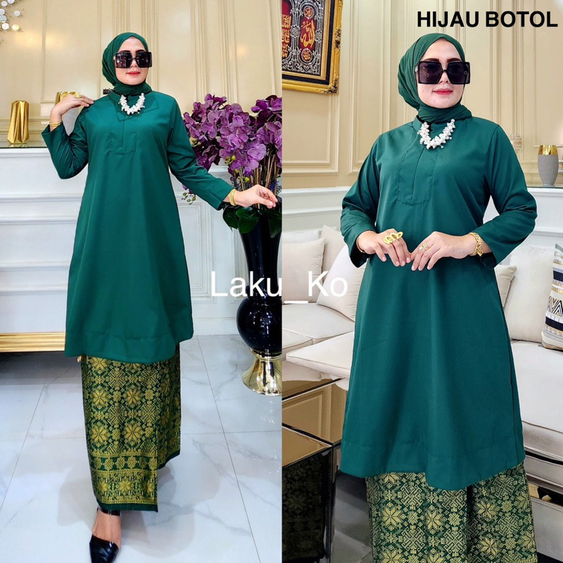 MUNIKSOSHOP  Tunik Polos / Atasan Tunik // Tunik Toyobo // Baju kurung // Tunik malaysia // Tunik Bu