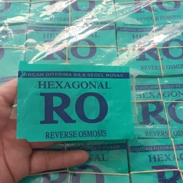 Segel Tutup Galon warna Hijau Tosca toska logo RO hexagonal [terlaris]