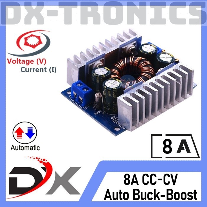 Automatic Step Down Step Step Up DC-DC 8A Auto Buck Boost Module CC CV