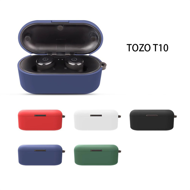 Untuk Kasus TOZO T10 Headset Bluetooth Nirkabel Penutup Pelindung Kotak Cair Casing Silikon Lembut u