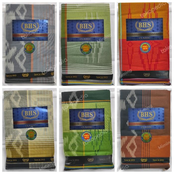 BHS Sarung Tenun | KWG DBY | HARGA GROSIR | ASLI ORIGINAL 100% BHS - pilih warna