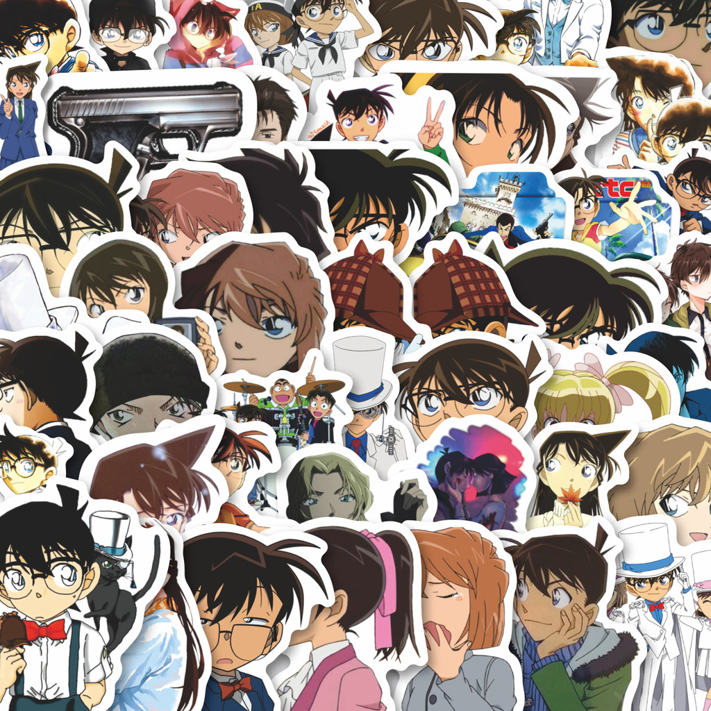 

Stiker Cutting Pack Sticker Anime Detective Conan (Meitantei Konan) Isi 100Pcs Series Aesthetic Lucu Keren Untuk Koper Bahan Vynil