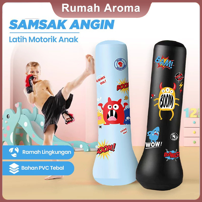 Standing Boxing Ball Samsak Tinju Anak Inflatable Samsak Tinju Samsak Berdiri PVC 150CM Samsak Gantu