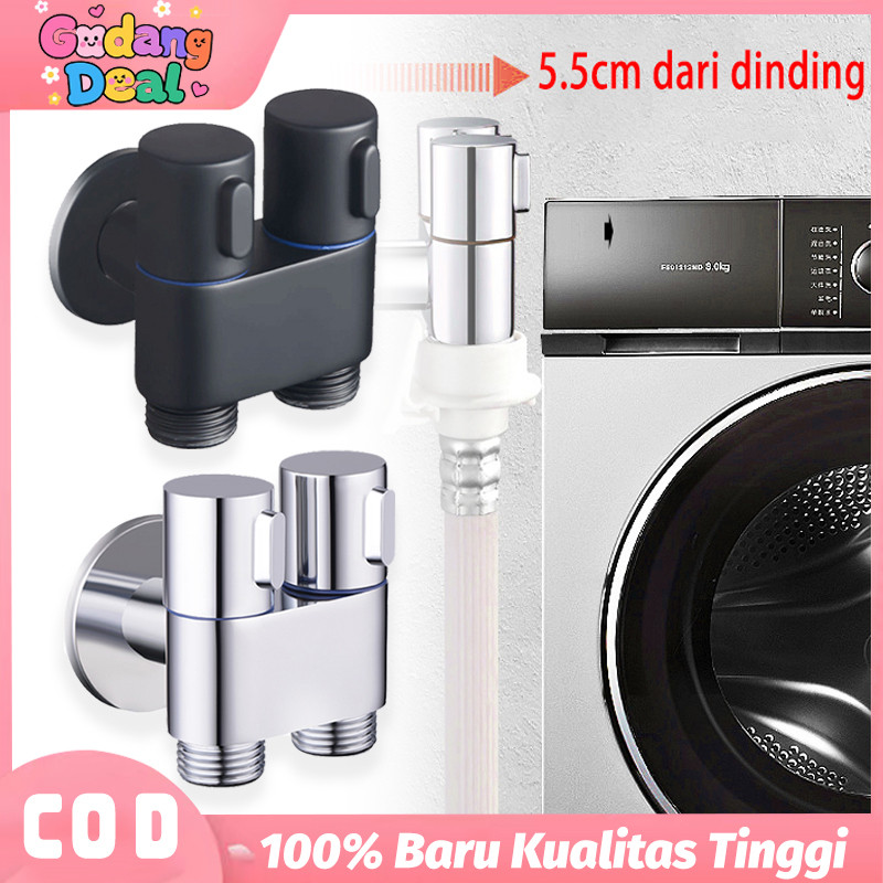 Keran Cabang 2 Shower Kran Shower Double Stop Keran Air 2 Cabang Keran Kamar Mandi 2 Cabang