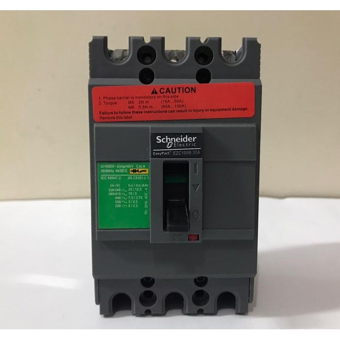 MCCB EZC100B 30A 3P Schneider
