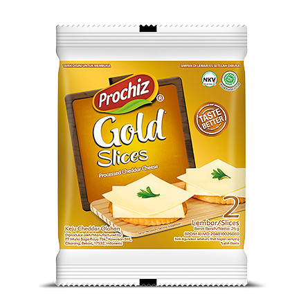 

PROCHIZ KEJU GOLD SLICES 26gr ISI 2 LEMBAR / PACK KEJU CHEDDAR SUSU OLAHAN MAKANAN RINGAN CEMILAN ENAK