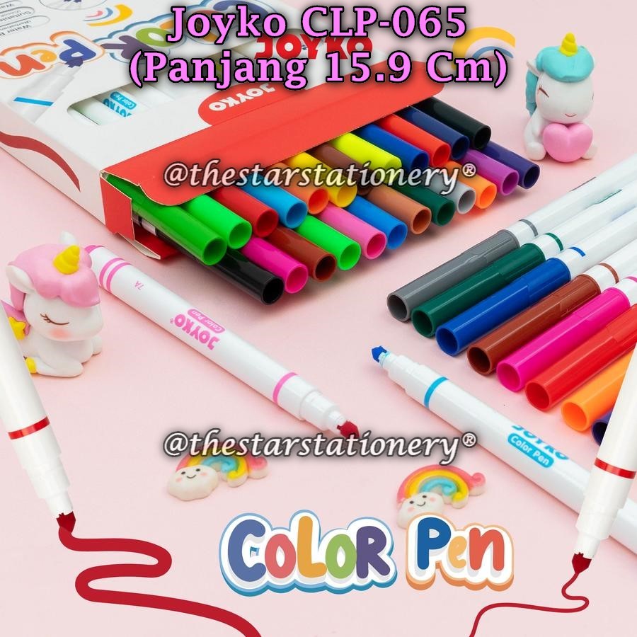 

(1 Set) GABUNGAN Color Pen JOYKO CLP-065-24 CLP-065-12 / JOYKO Color Pen Pulpen Pena Warna CLP-065