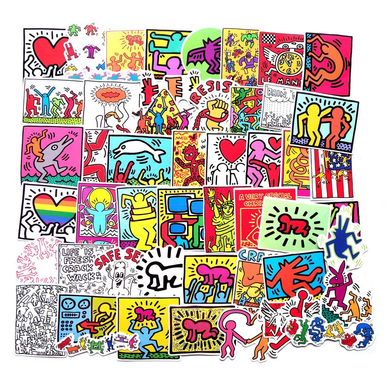 

10/30/50PCS Street Graffiti Personality Notebook Hand Account Decoration Guitar Skateboard Luggage Waterproof Stickers Wholesale