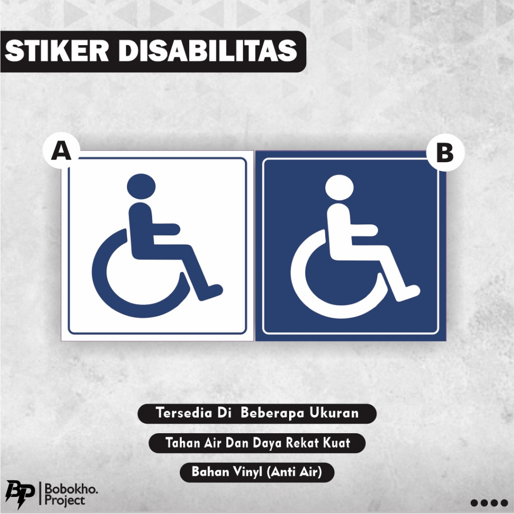 

Stiker Logo Disabilitas / Stiker Disabilitas / Stiker orang berkebutuhan khusus