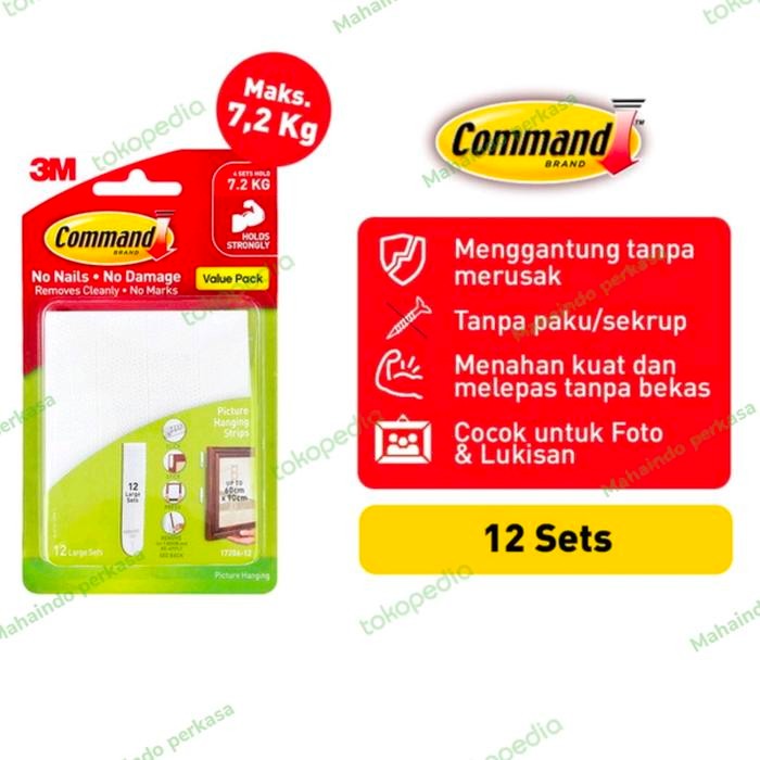 

Perekat Picture 3M Command Large Pic Hanging Strip 17206-12