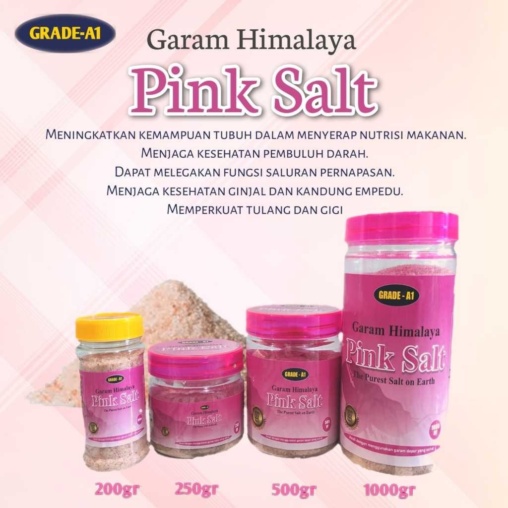 

BARU GARAM HIMALAYA GRADE A1 KEMASAN TOPLES PENGGANTI GARAM DAPUR BAGUS UNTUK TULANG DAN GIGI