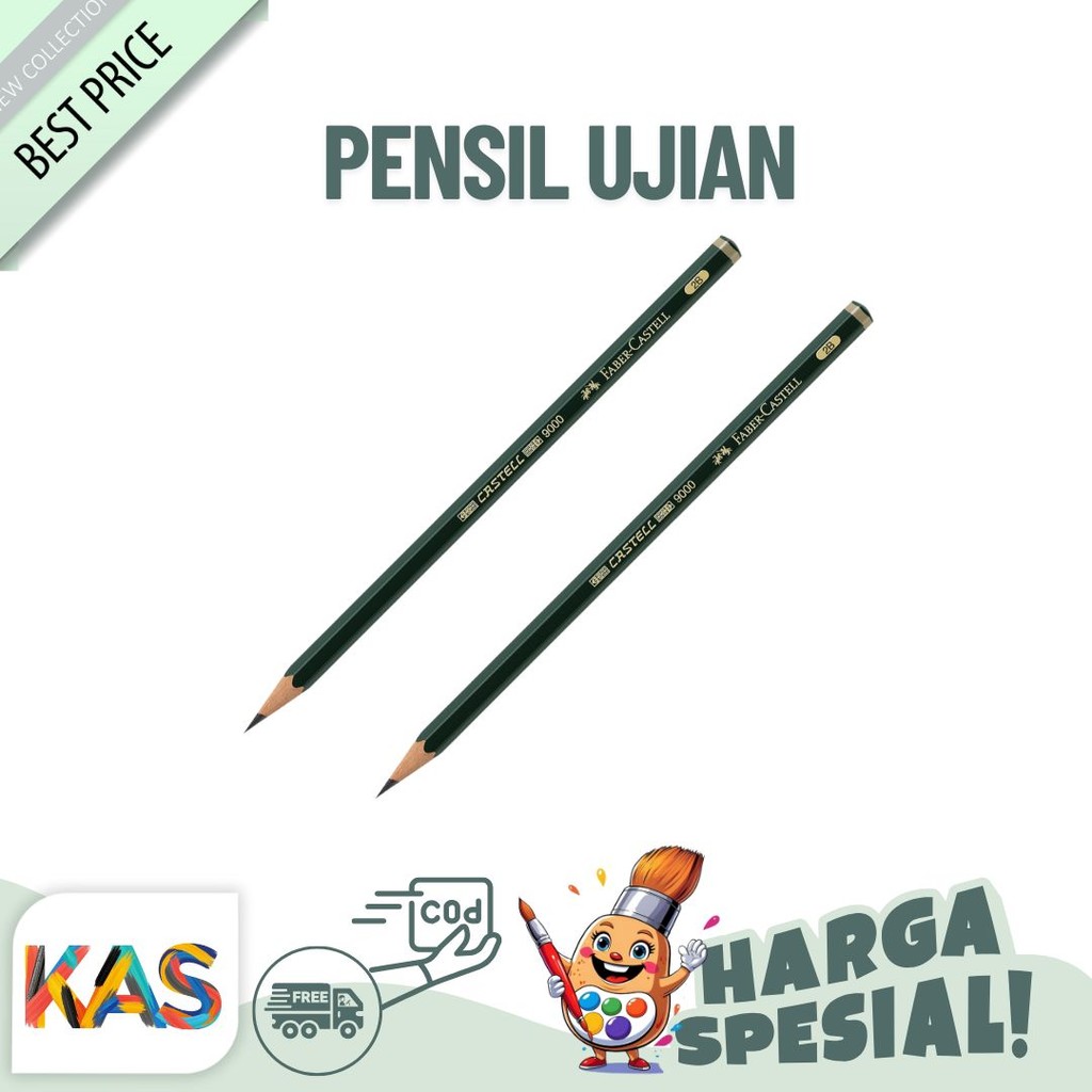 

Pensil Ujian Pensil 9000 FaberCastell Berbagai Ukuran - Jual Satuan