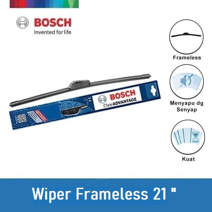 Bosch Wiper Frameless Clear Advantage Mobil Depan Size 21 Inci BCA21 - 1 Pcs