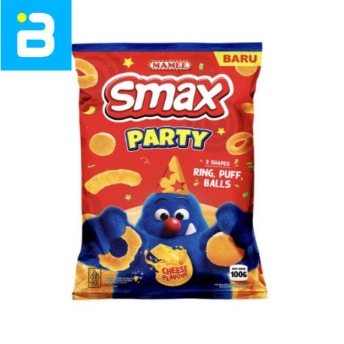 

Smax Party Ring Puff Balls Cheese 100G