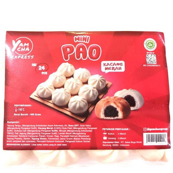 

Bakpao Goreng atau Kukus Yamcha Minipao Isi Kacang Merah 408 Gr