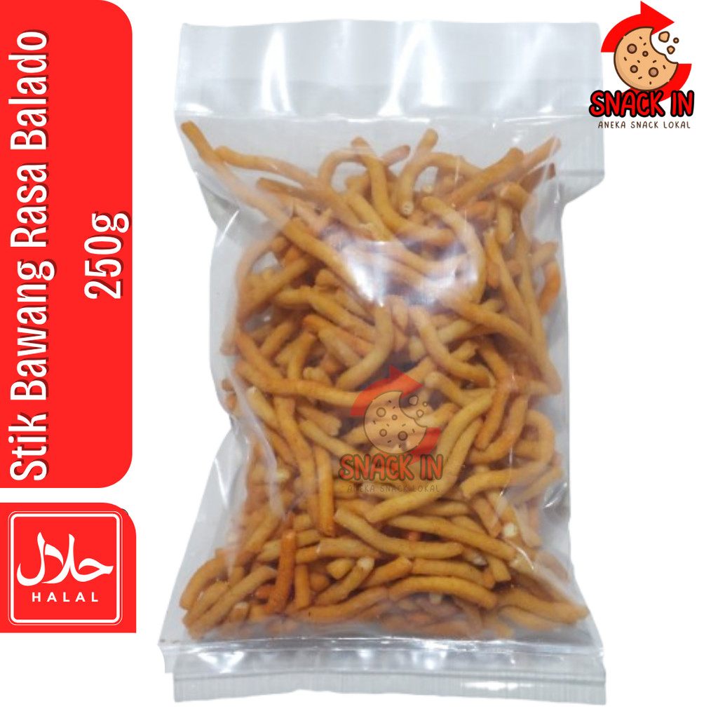 

Stik Bawang Rasa Balado 250g Stik Renyah Bawang Balado