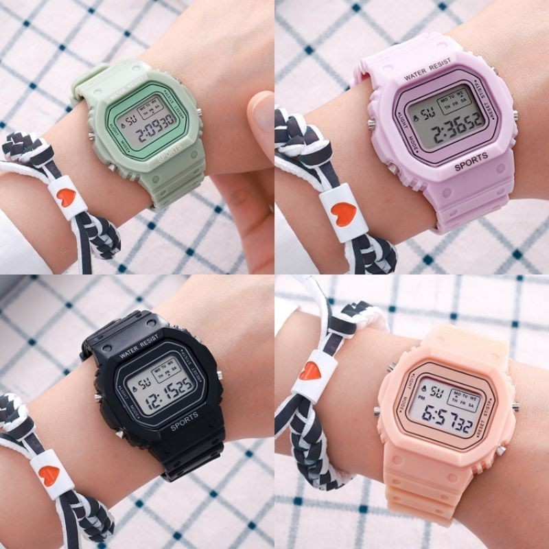 JAM TANGAN WANITA PRIA WATERPROOF |JAM DIGITAL WATCH/JAM FASHION KOREA STYLE DIGITAL GrowthMart Gros