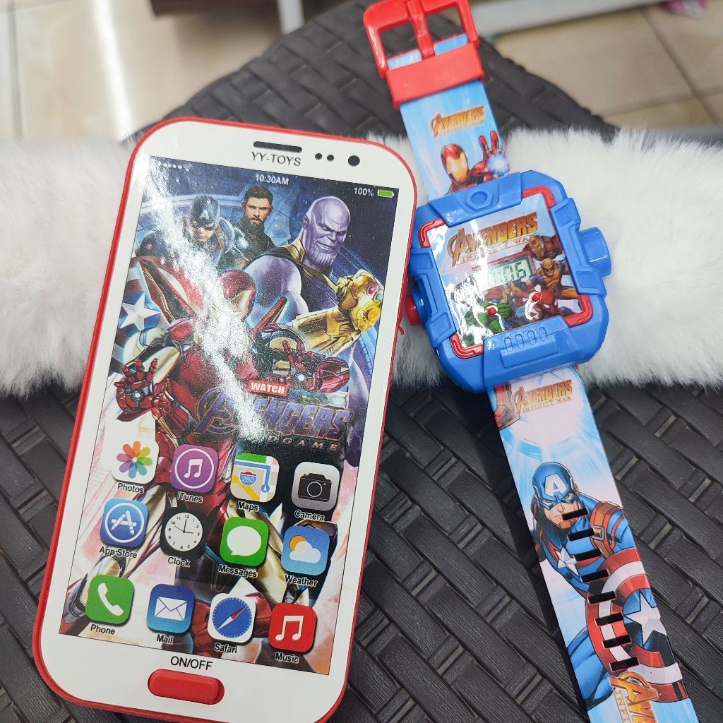 BJY0067 Jam Tangan Anak + Hp Karakter / Jam Tangan Anak Fashion