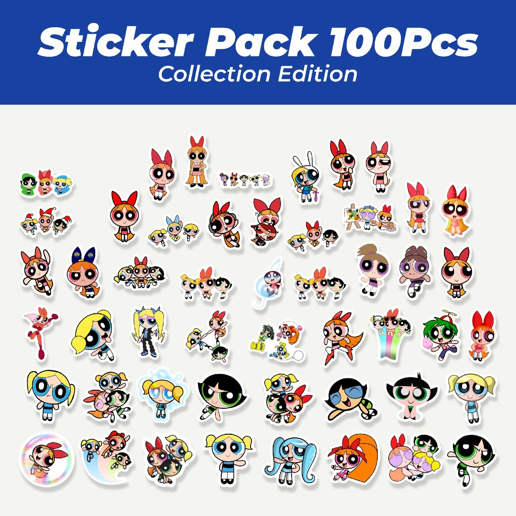 

Hot Sticker Kartun The Powerpuff Girls Sticker Lucu Anti Air Stikers Berperekat Waterproof Sticker Decal Buat Motor Helm Buku Journal Koper Casing HP Laptop Botol Minum