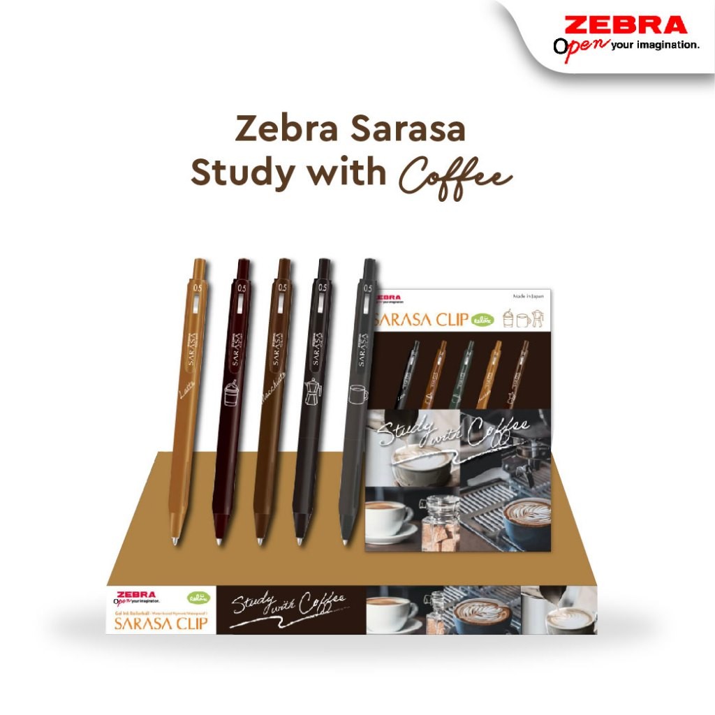 

Zebra Sarasa Pulpen Gel 0.5mm Vintage Coffee Series - Limited Edition - Satuan