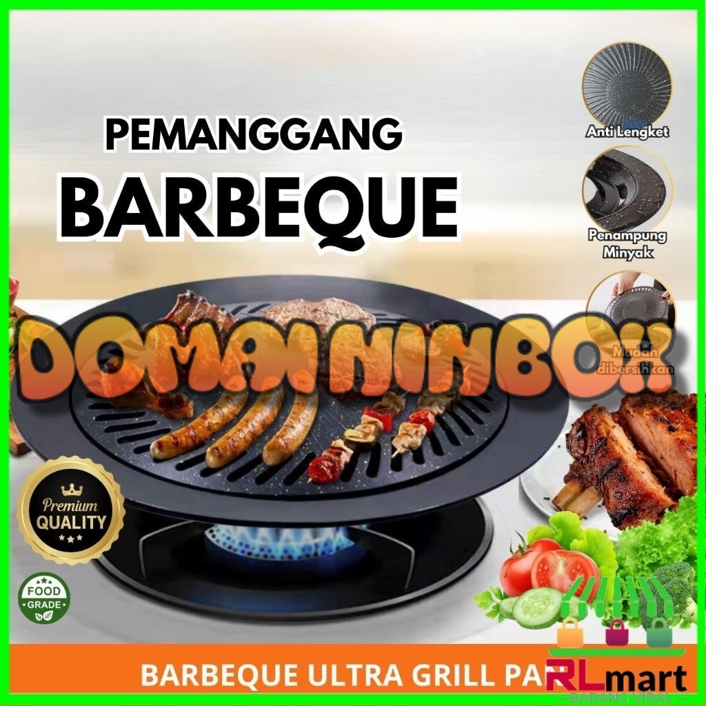 PANGGANGAN GRILL BULAT PANGGANGAN BULAT BBQ Alat Panggang BBQ Grill 32 CM